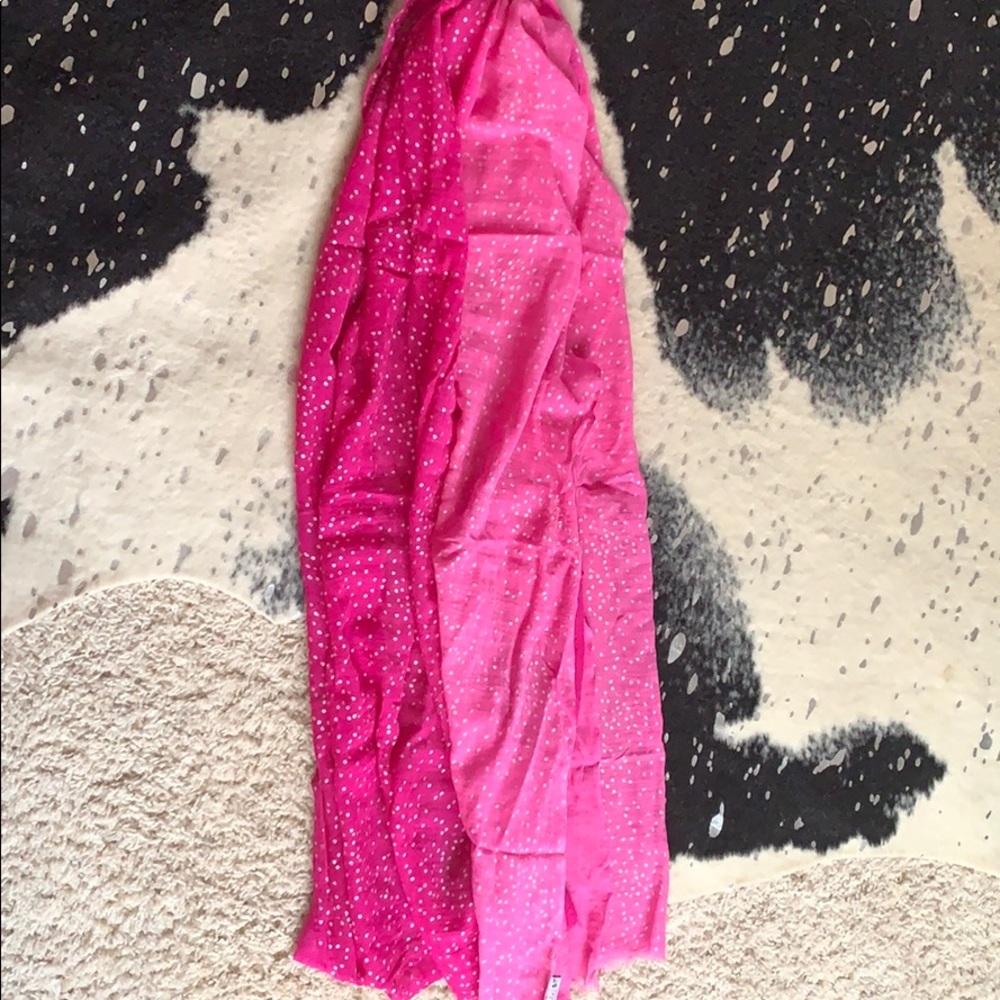 Pink ombré dyed Anthropologie brand scarf